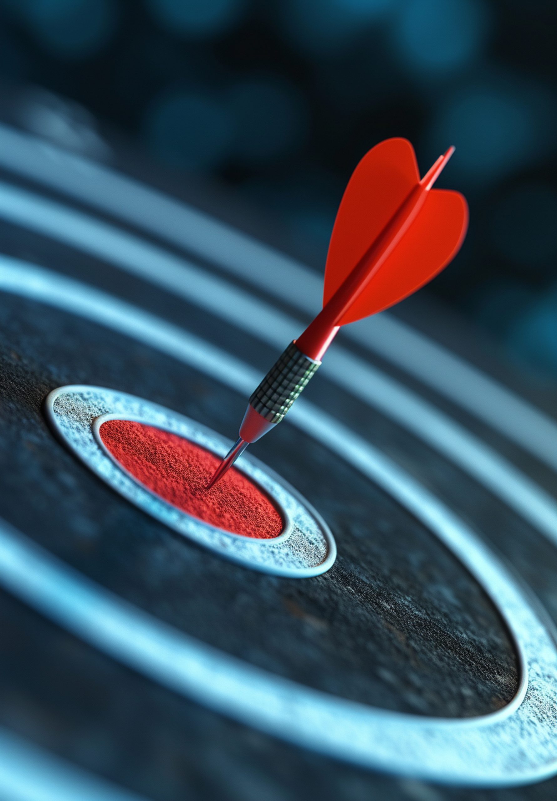 3d-rendering-arrow-hitting-target